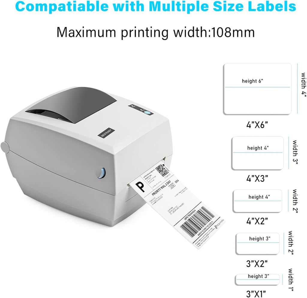 4x6 Thermal Shipping Label Printer, Pack of 2 T4547