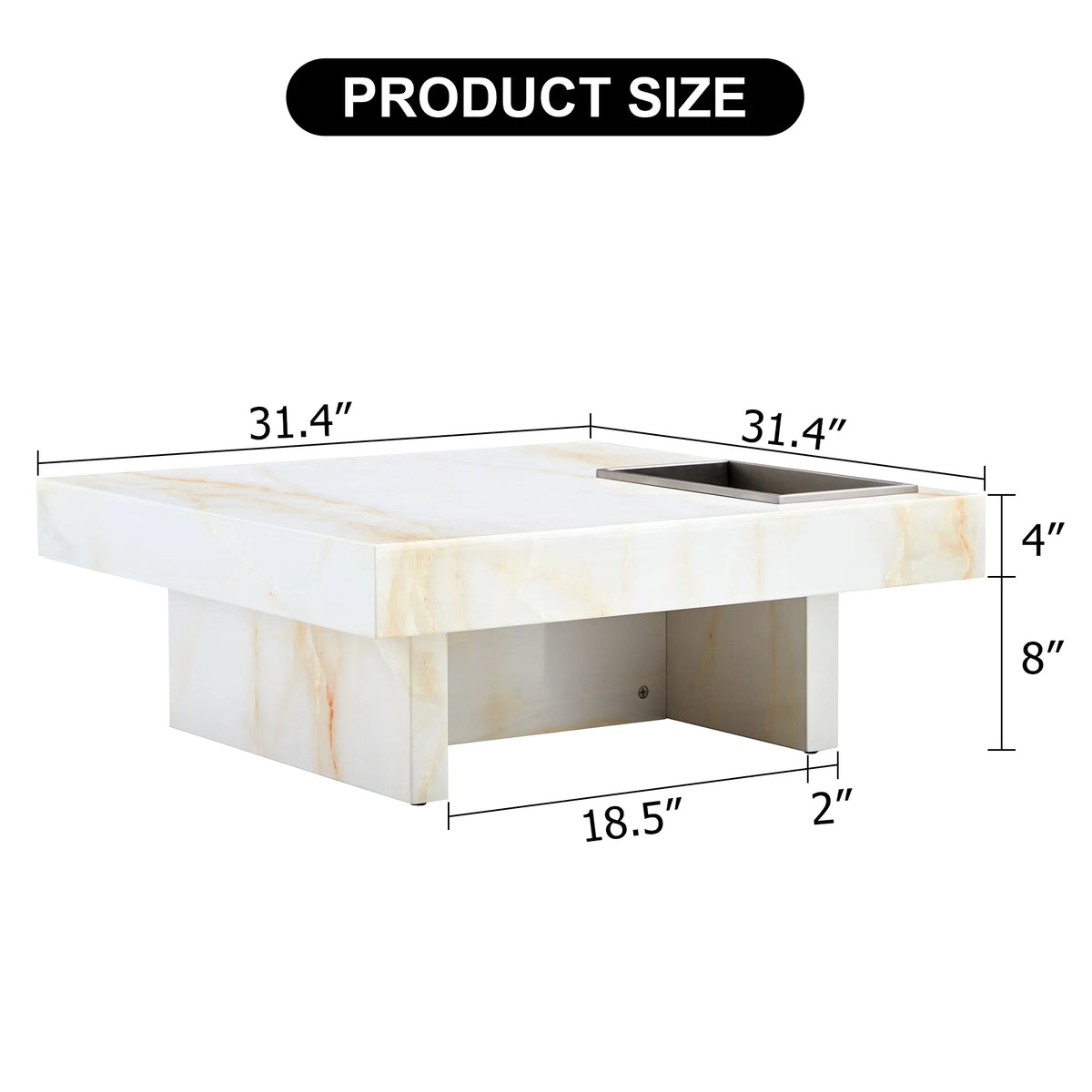 Imitation Marble Coffee Table Q2192