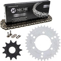 Drive Sprocket Chain Combo Front 11 Rear 34 Tooth 520NZ Standard 70 Links Pack of 2 F645007