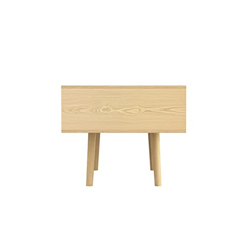 Natural Rattan Storage Drawer and Shelf Coffee Table J5682