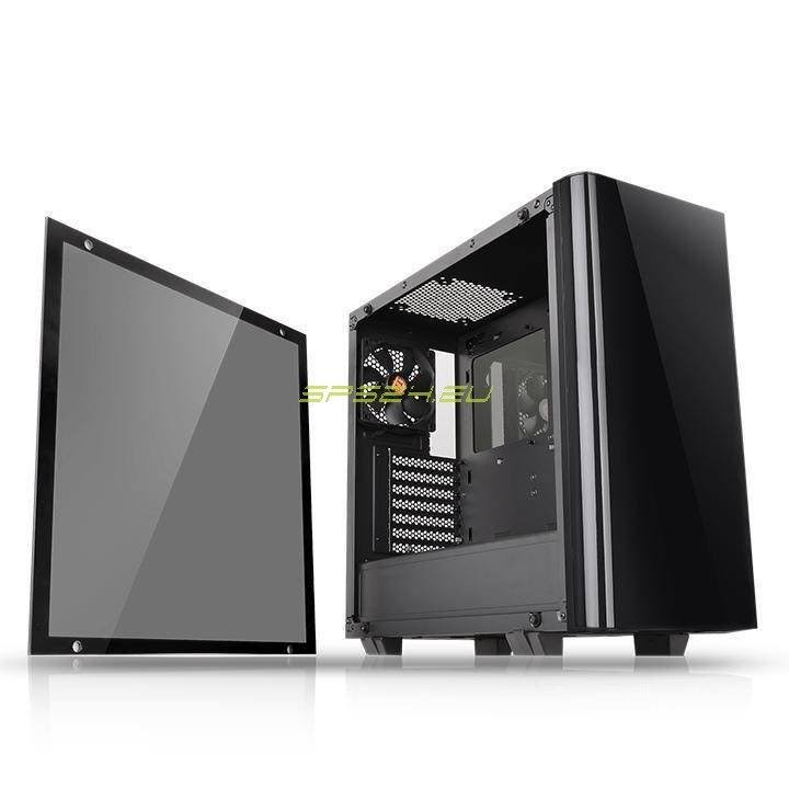 Black Midi-Tower Tempered Glass Edition G92879