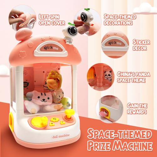 Pink Mini Claw Machine with Music and Light X647
