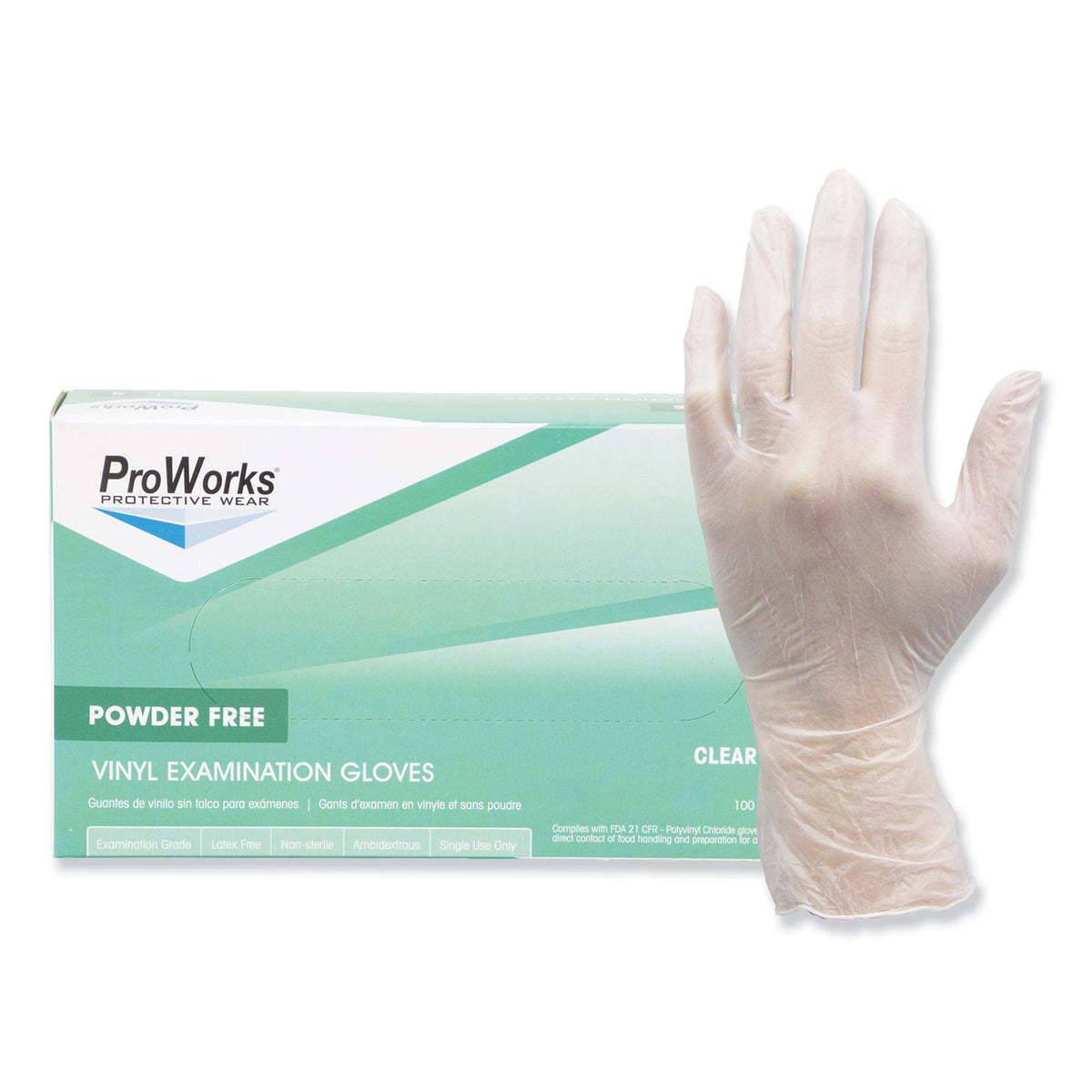 Disposable Vinyl Gloves Small Clear 1000/Carton I155704