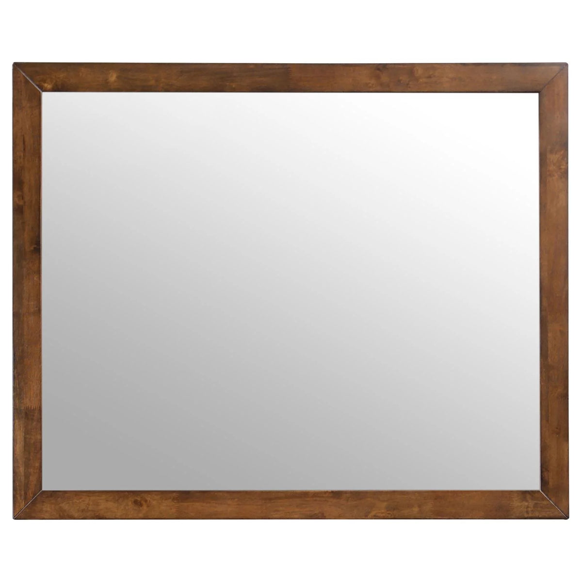 Rectangular Dresser Mirror Dark Brown S19262