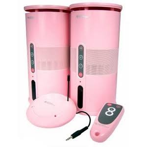 Pink Wireless Speakers with Remote G5470