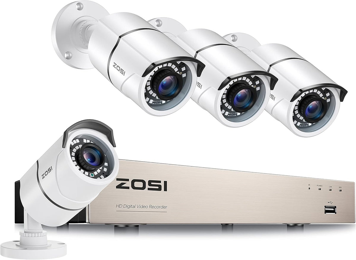 16 Channel 8MP NVR Security Camera System with 3TB Hard Drive and 12 x 5MP Cameras R1335