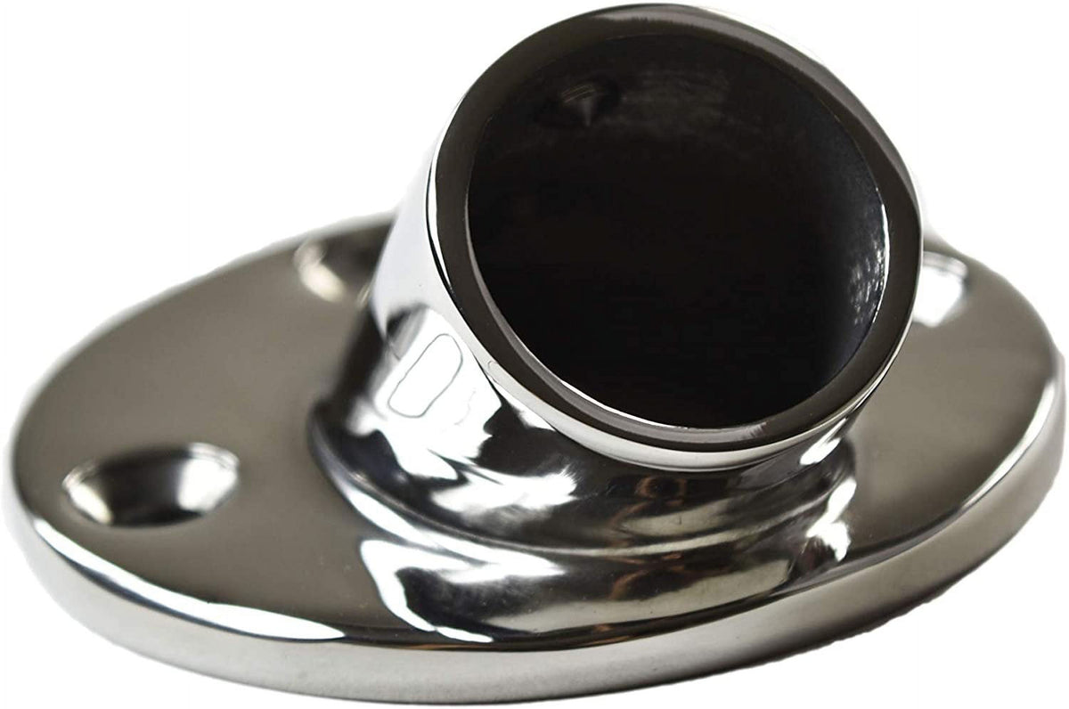 1'' Round Base 45 Degree Tube Base Boat Hand Railing Fittings B6530