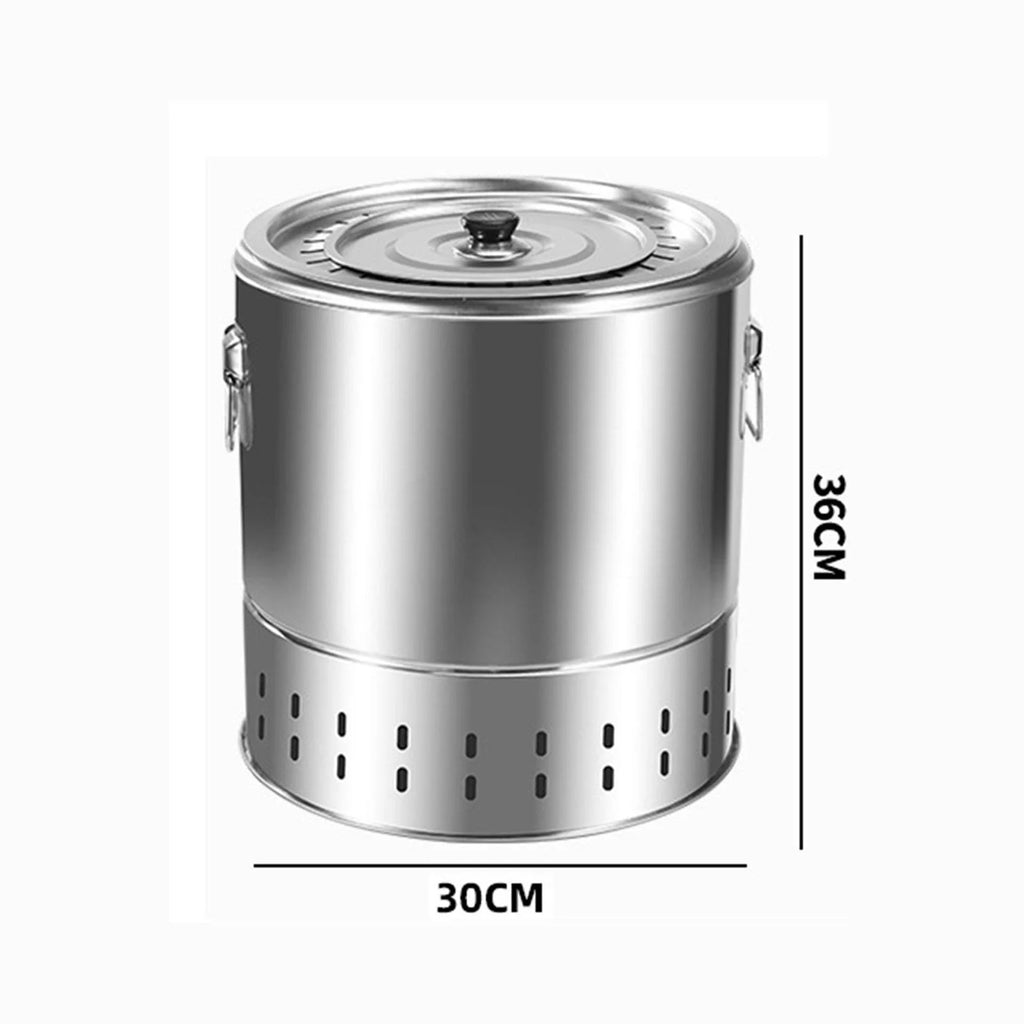 Compact Steel Smokeless Grill Q604