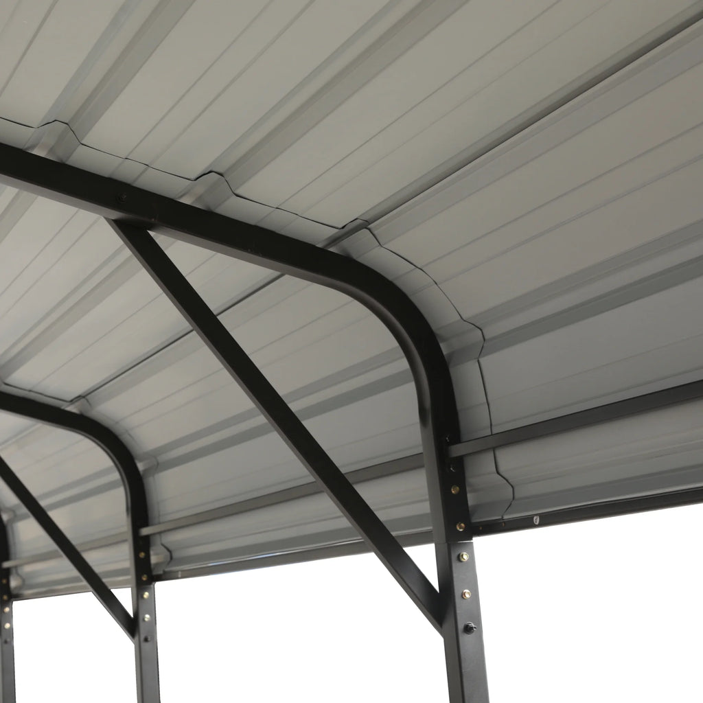 20 x 20 ft Metal Carport with Galvanized Steel Roof K5992