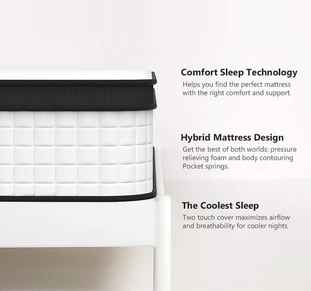 10 Inch Hybrid Foam Spring Mattress Twin E684
