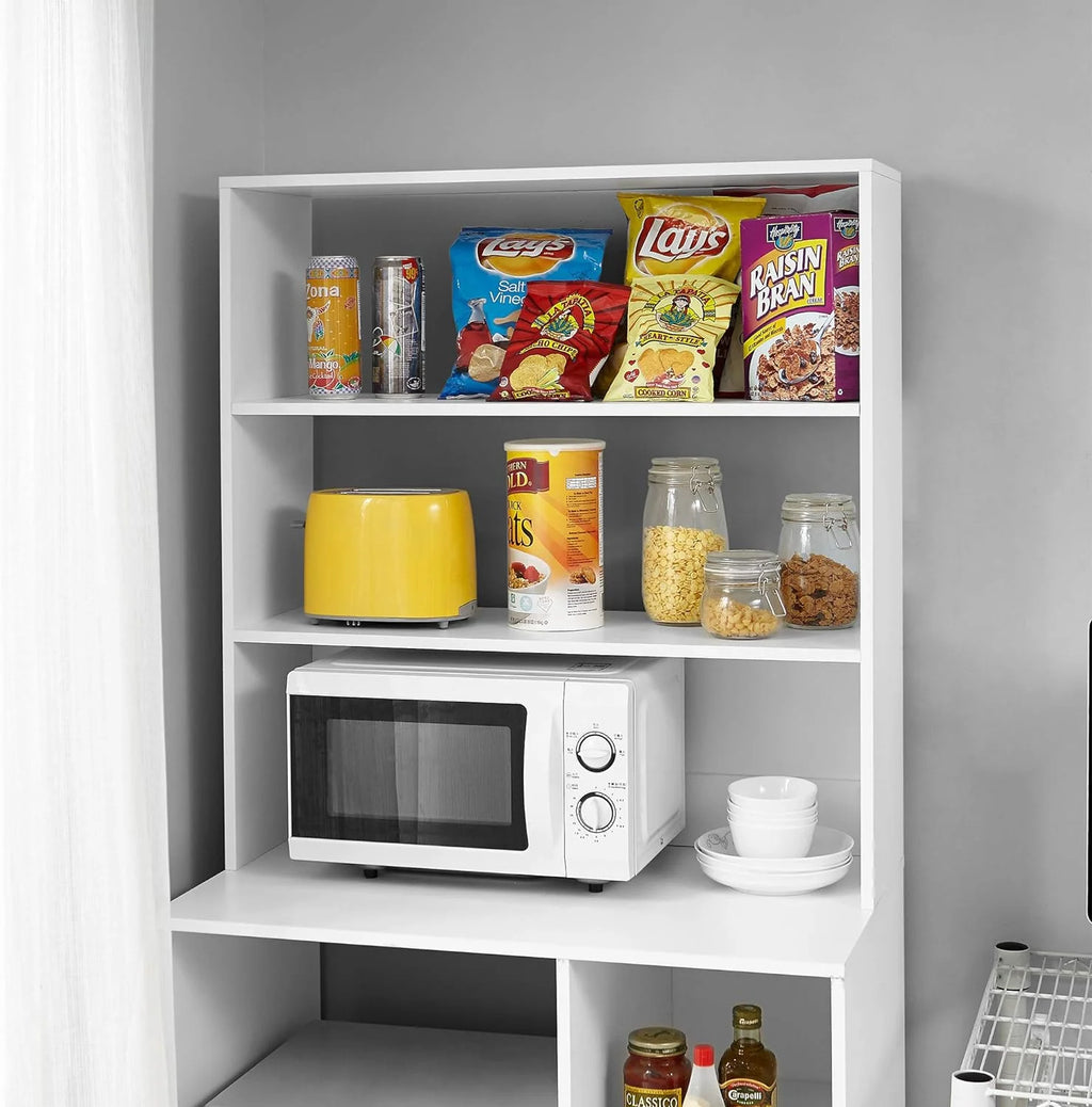 White Mini Fridge Dorm Station With Top Shelf W1594