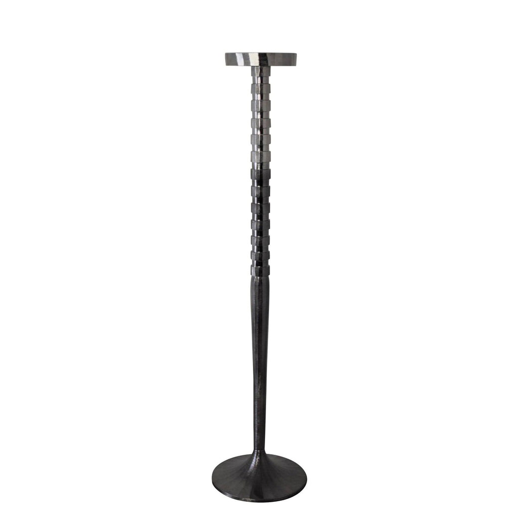 Silver Metal Pillar Candle Holder H222284