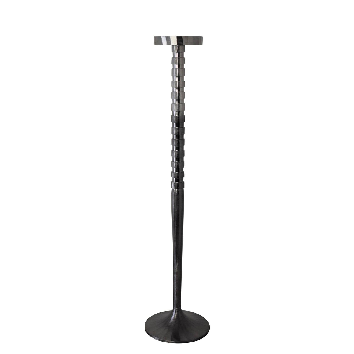 Silver Metal Pillar Candle Holder H222284