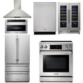 30 Electric Range, Range Hood, Microwave, Refrigerator, Dishwasher, Wine Cooler E5606