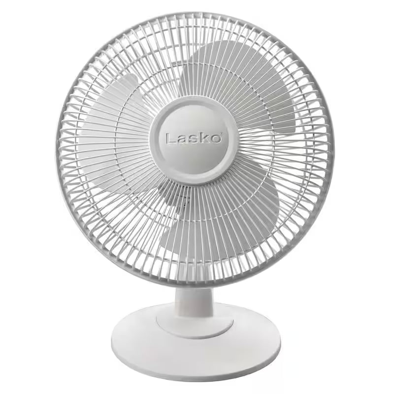 White 3 Speed Oscillating Table Fan R10518