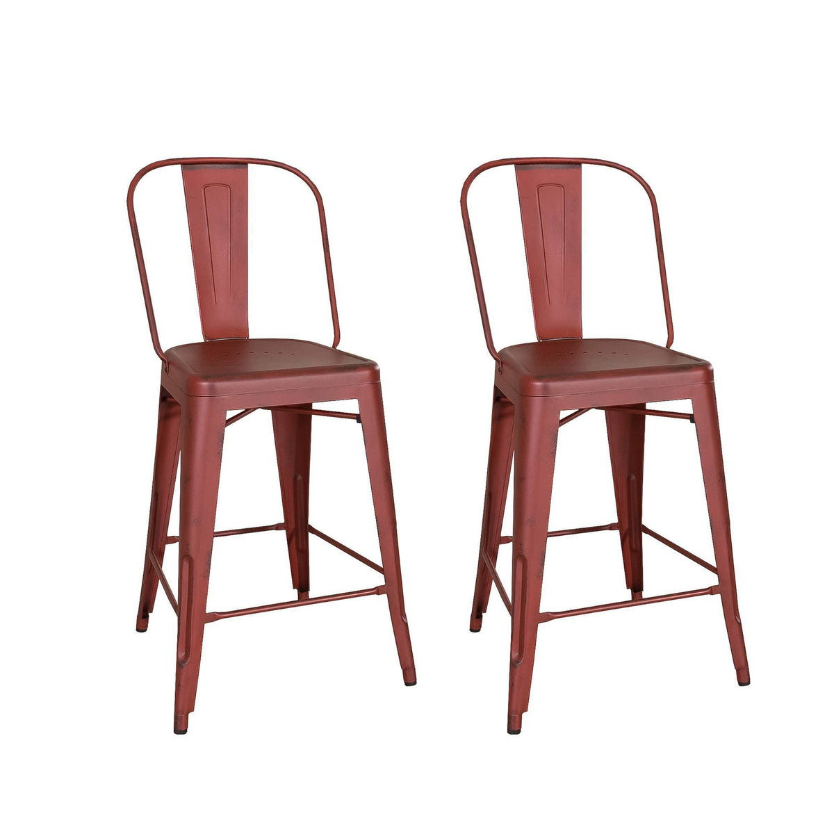 Red Back Counter Stool Set of 2 Z885262
