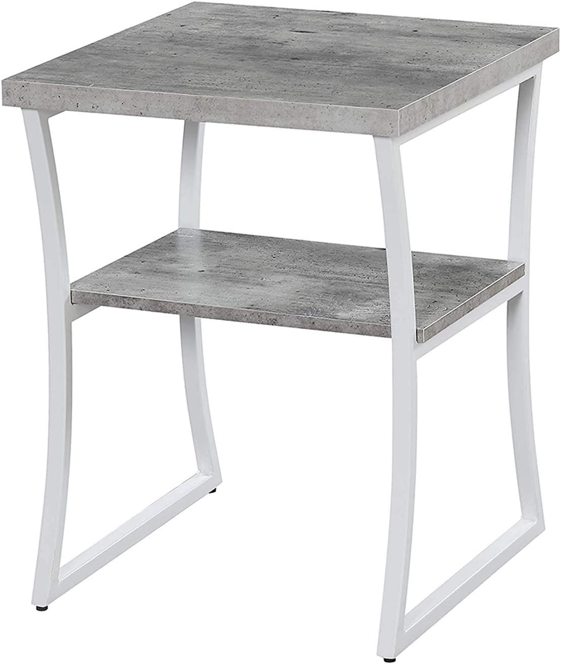 Faux Birch White Frame End Table Pack of 2 H9791