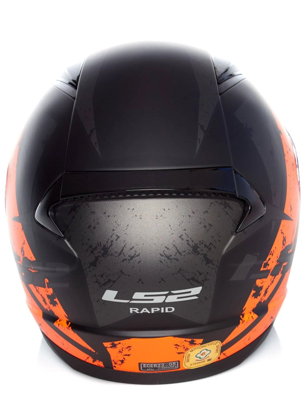 Matt Black Orange Deadbolt Helmet U2528