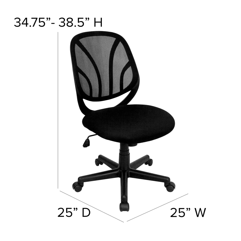 Black Mesh Swivel Office Chair W822329