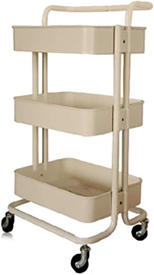 Mobile Storage Cart with Adjustable Metal Frame D5939