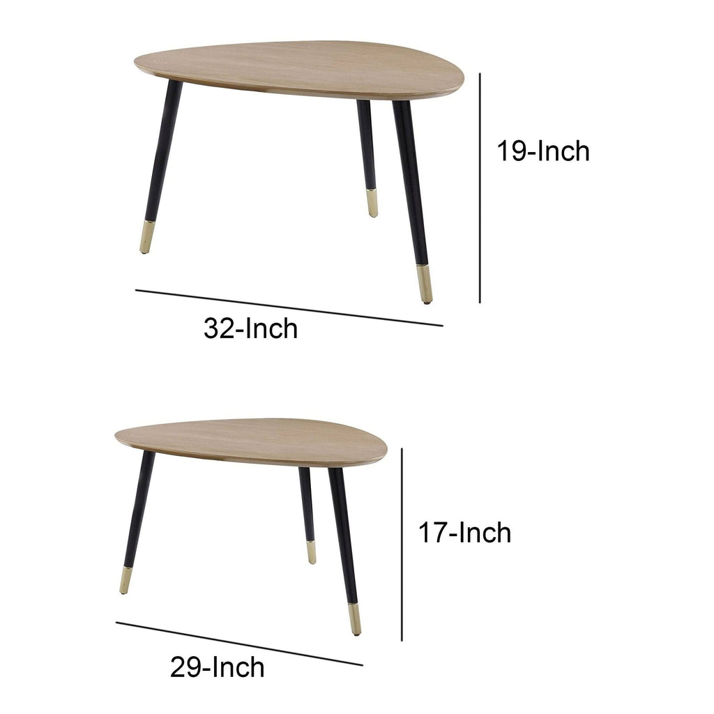 Black and Brown Nesting Table M621