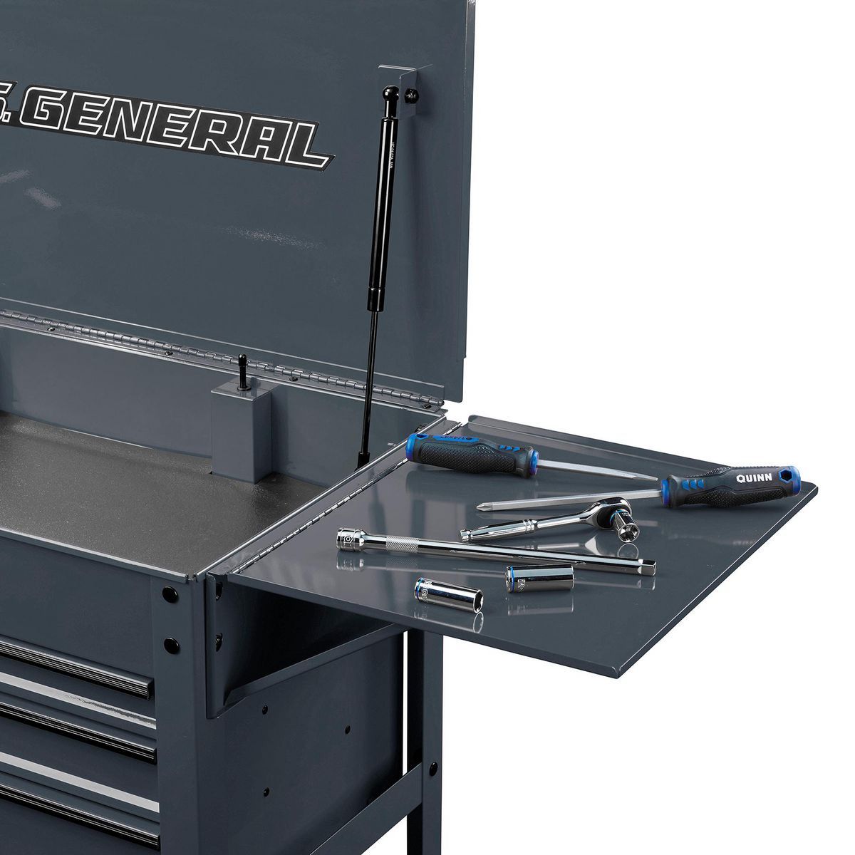 Slate Gray Folding Side Tray T1627