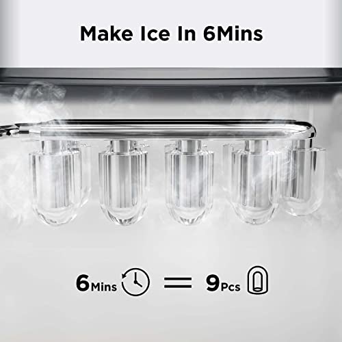 Countertop Ice Maker with Ice Scoop and Basket W5712