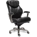 Black Faux Leather Metal Executive Office Chair U168