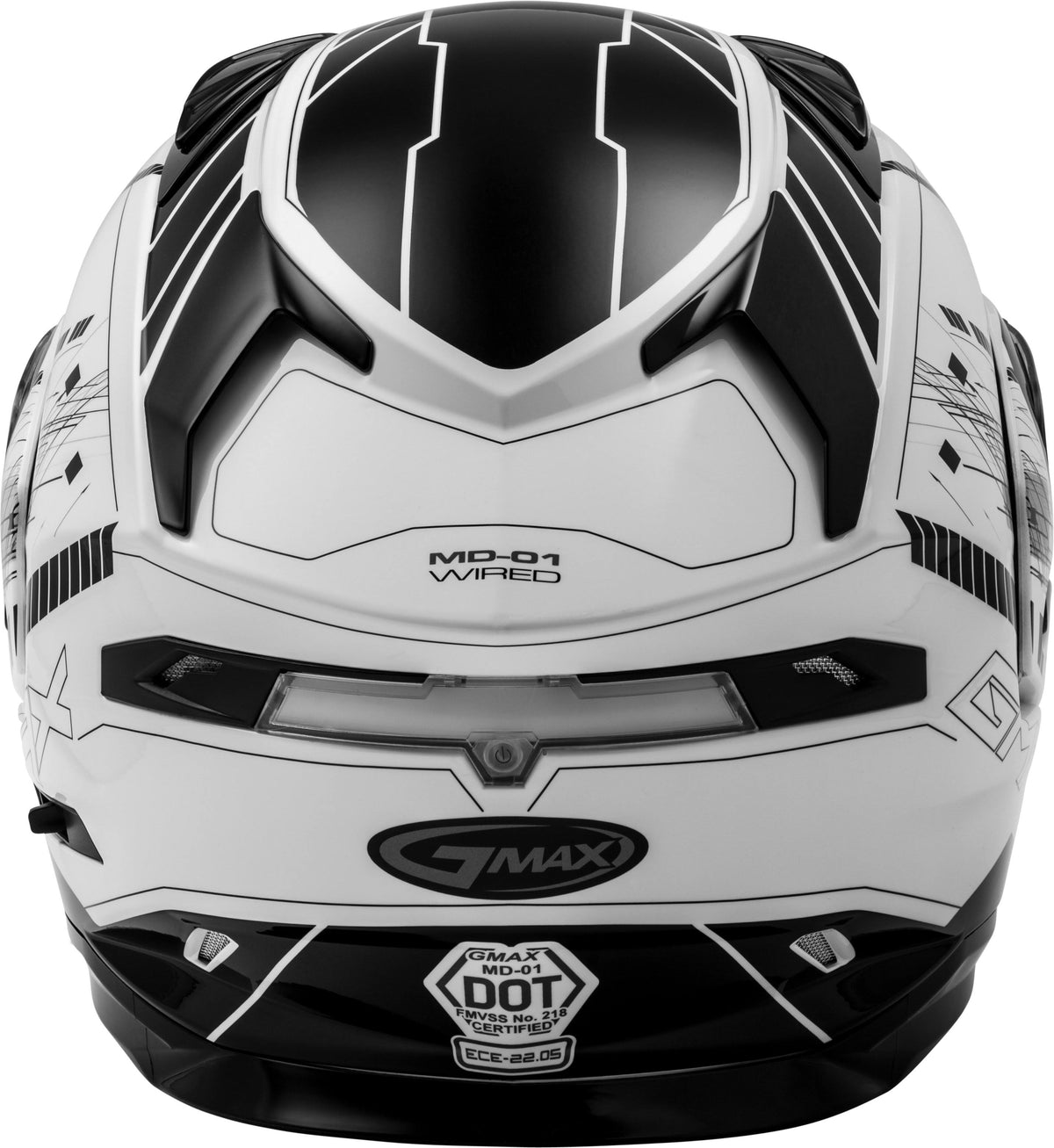 Wired Modular Helmet - Black/White - Large V33556