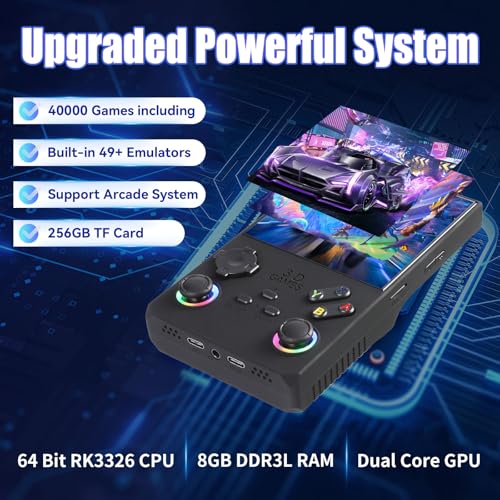 Retro Handheld Game Console 256G 4.0 Inch IPS Screen 4000mAh T7052