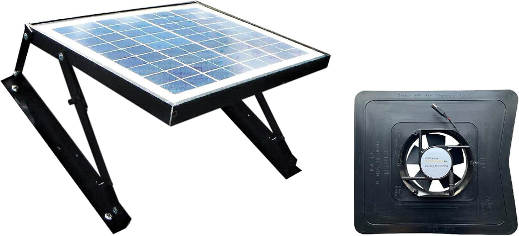 Solar Attic Fan with Crawl Space Adapter, 400 CFM O184487