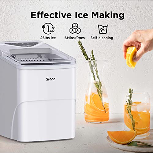 Countertop Ice Maker with Ice Scoop and Basket W5712