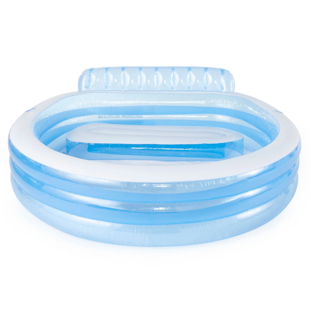 Round Inflatable Above Ground Pool with Seat and Backrest K76942