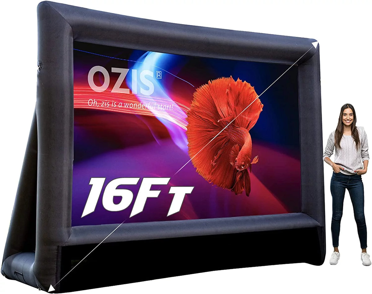 16Ft Inflatable Projector Movie Screen with Blower R4877