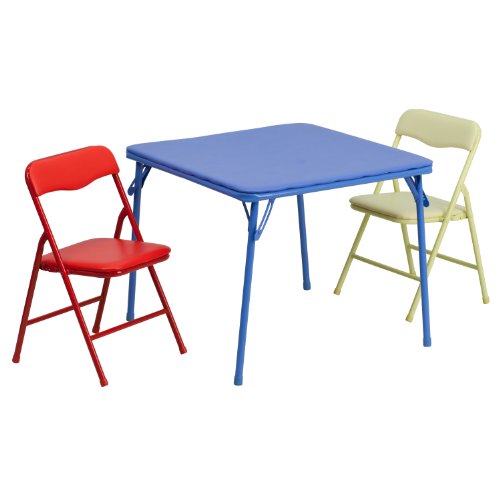 5-Piece Folding Square Table and Chairs Set D41383