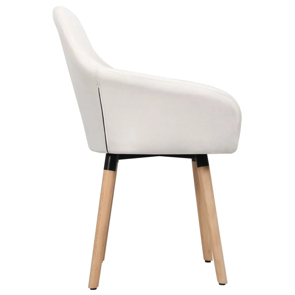 Dining Chairs 2 pcs Cream Fabric G3046