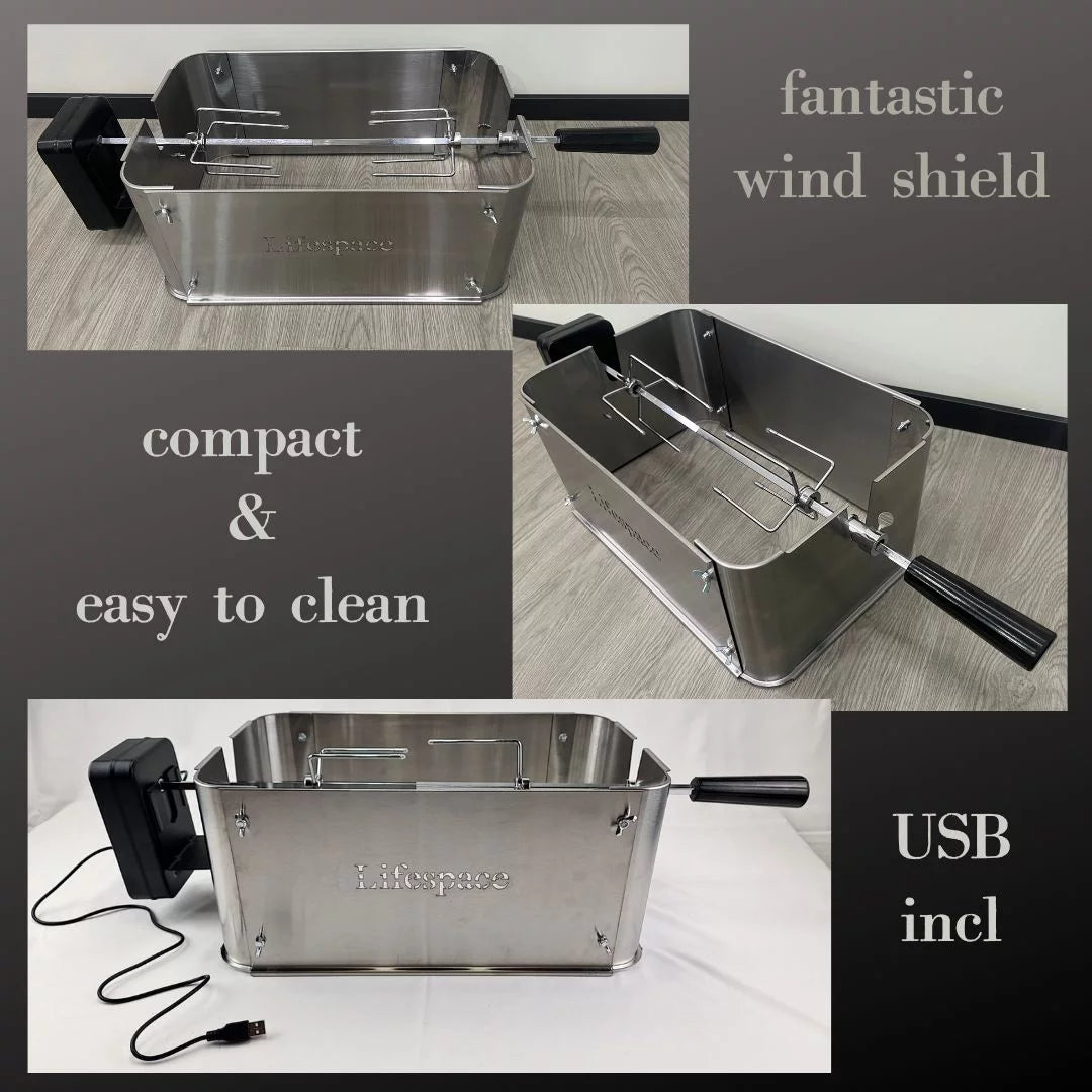 Portable Grill Rotisserie Extension Kit G802