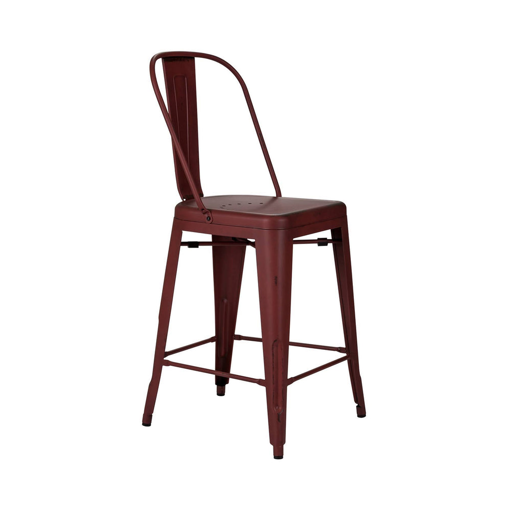Red Back Counter Stool Set of 2 Z885262