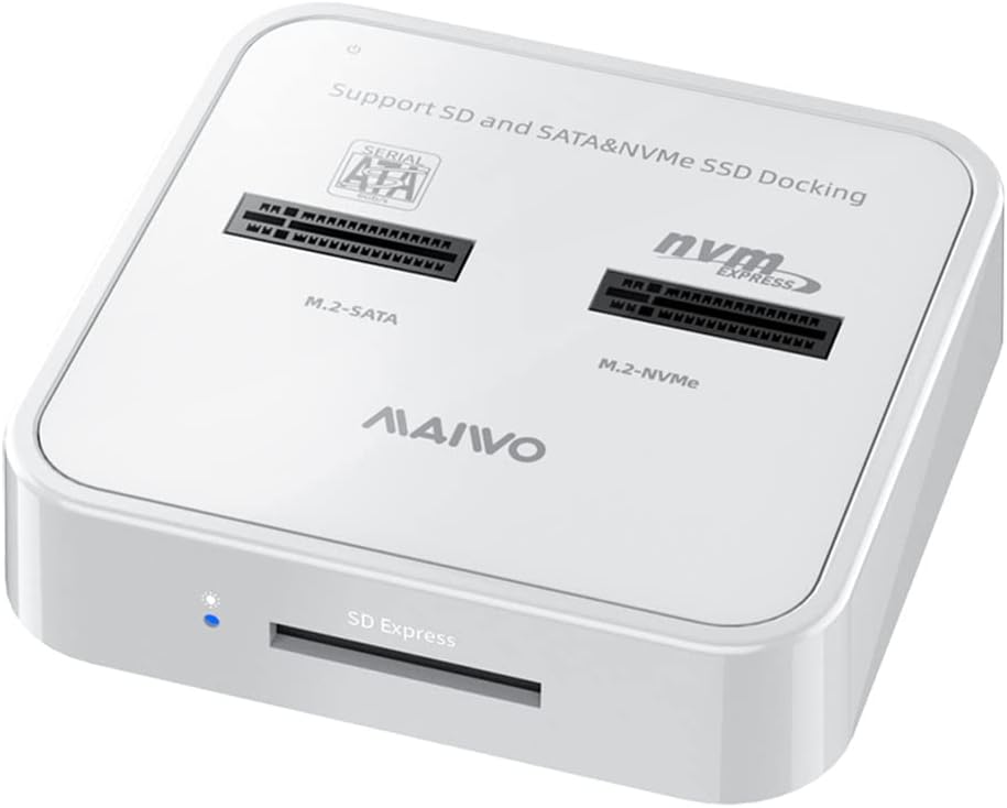 2 Bay M.2 NVMe SATA Dual Protocol Docking Station with USB3.1 GEN2 O549875