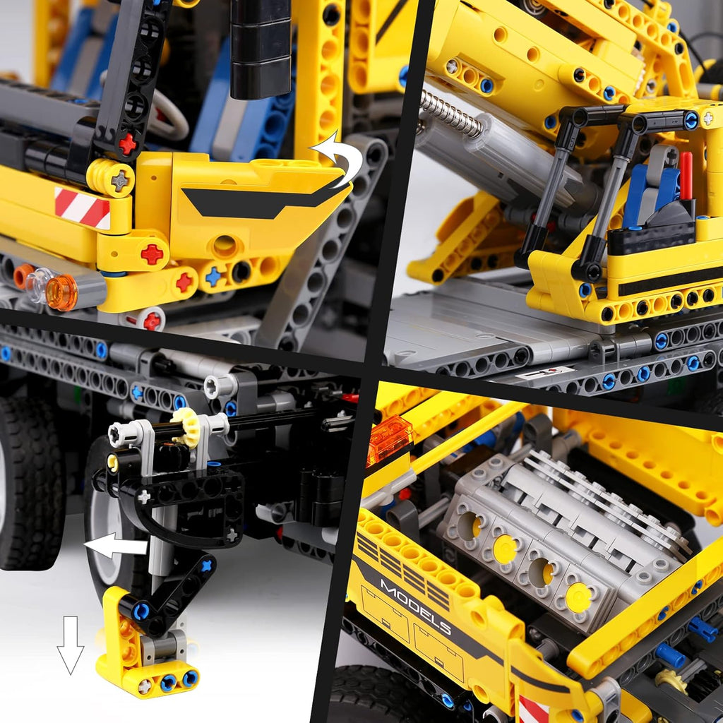 Mechanical Cranes Building Kits, MOC Building Blocks Set, 2590 Pieces with Motor/APP Remote Control N41262