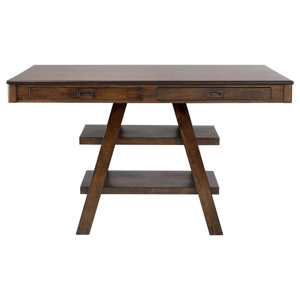 5-piece Rectangular Dining Set Brown and Walnut S13373