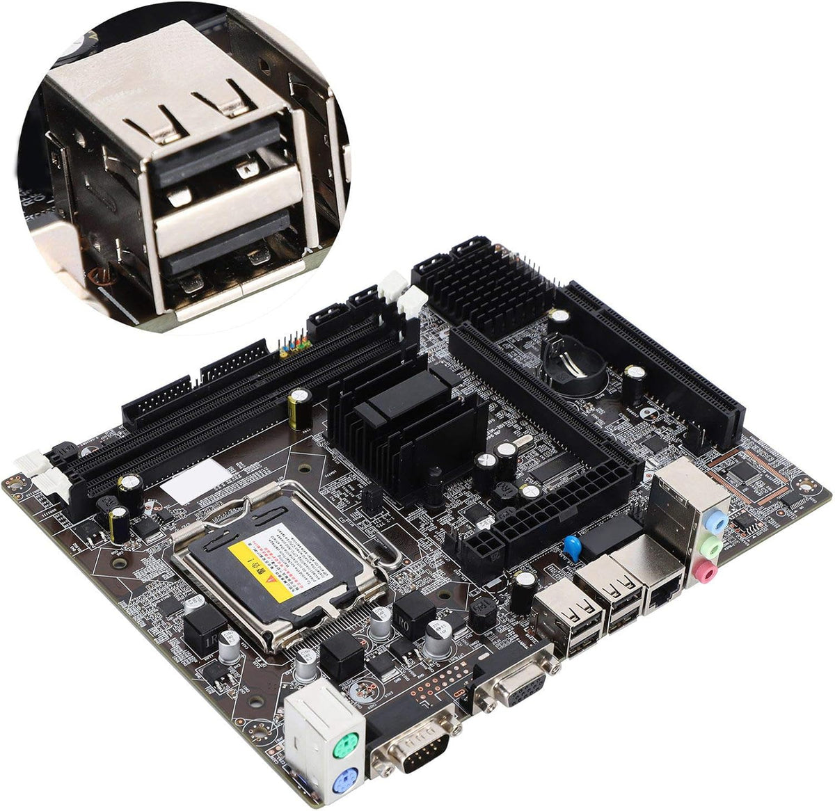 LGA 775 Motherboard, Integrated 6 Channels, DDR3 1066/1333MHz for G41 Chipset Desktop Computer E929
