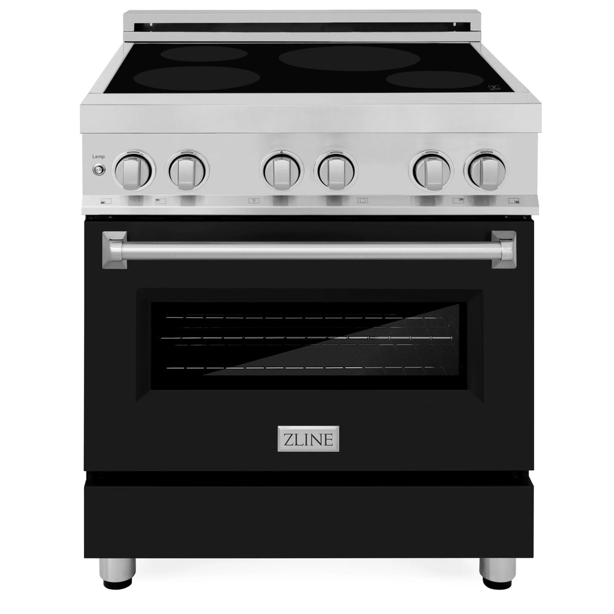 30 4.0 cu. ft. Black Matte Induction Range Y4555