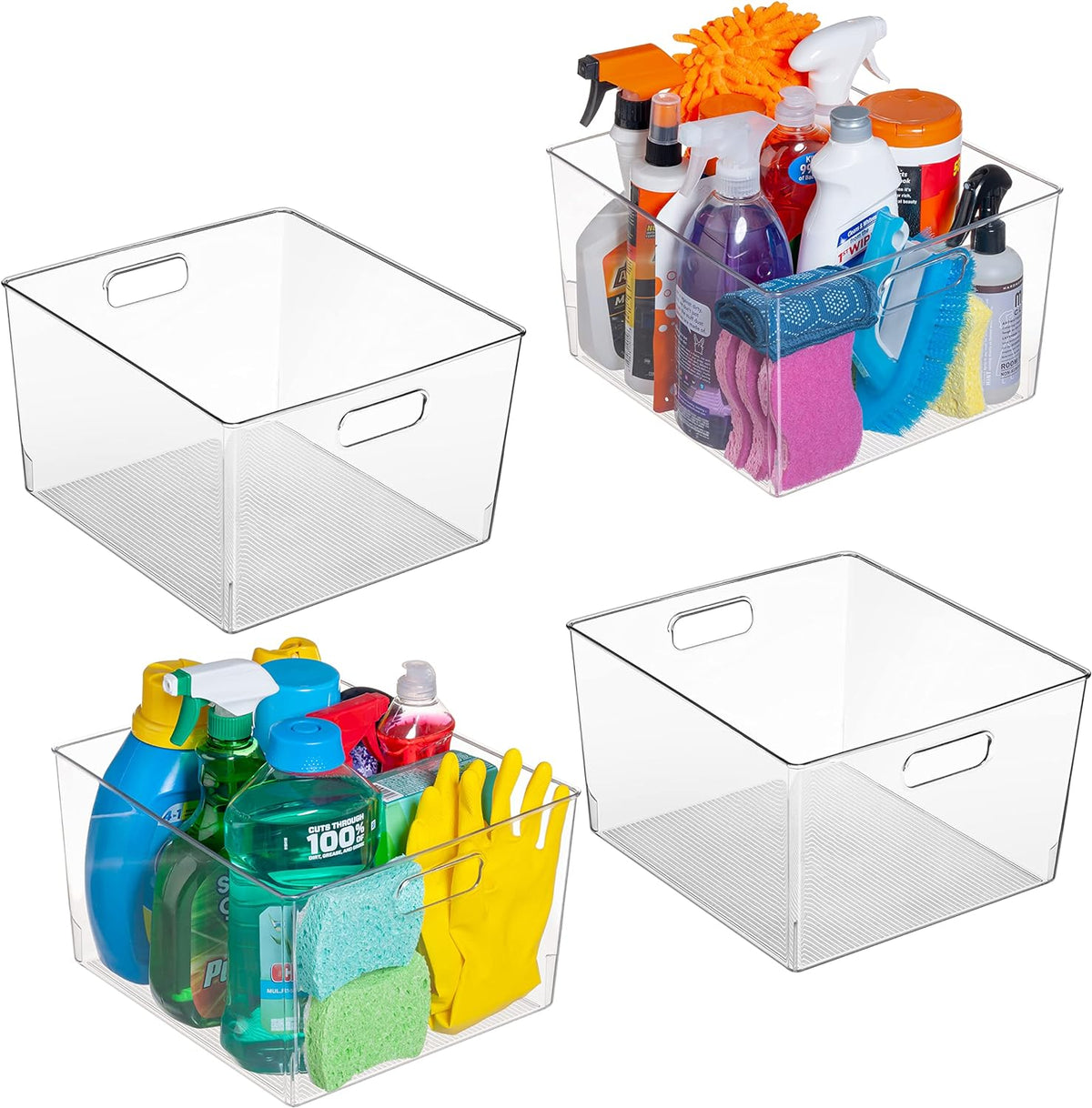 XL Plastic Storage Bins (4 Pack) G7357