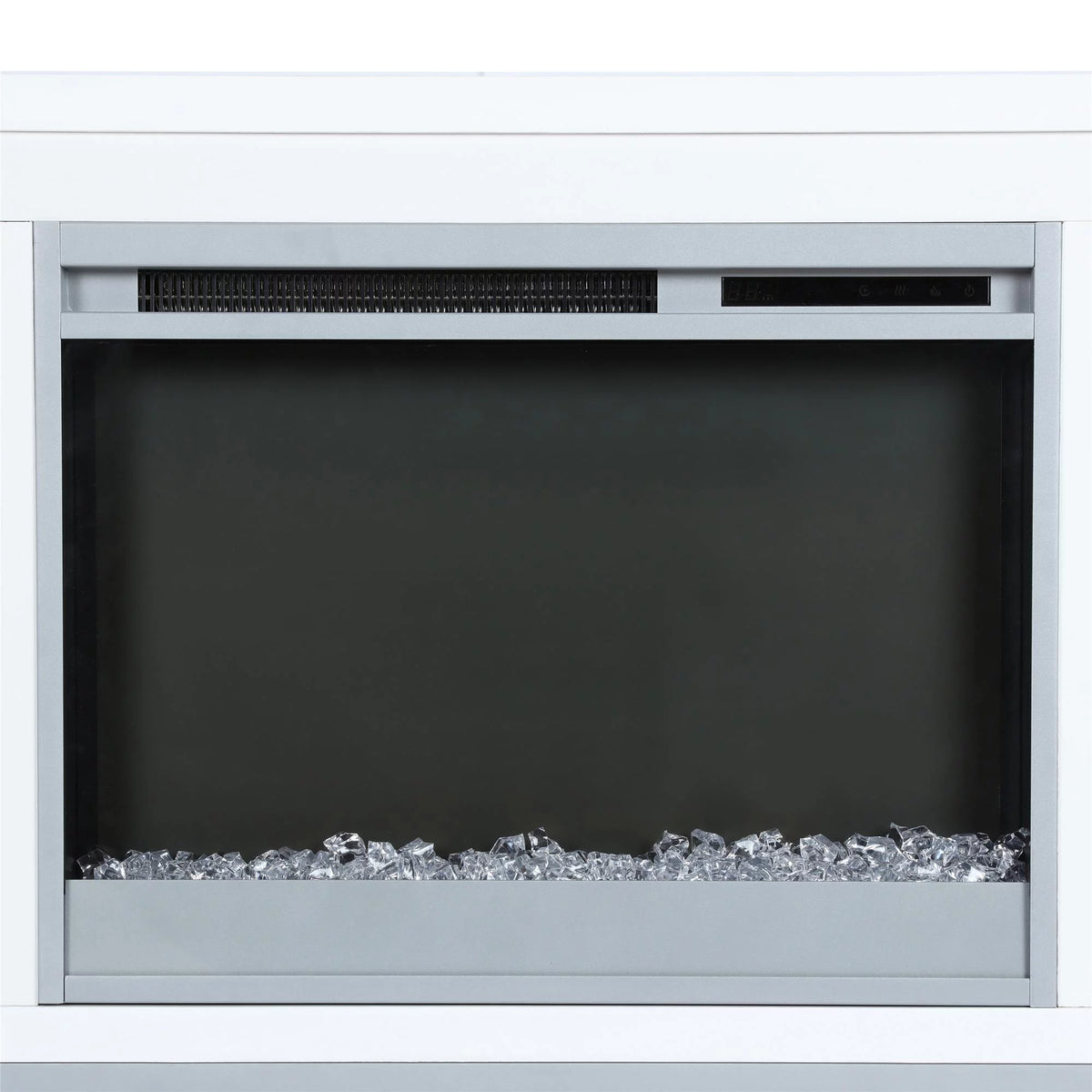 White Fireplace TV Stand E329