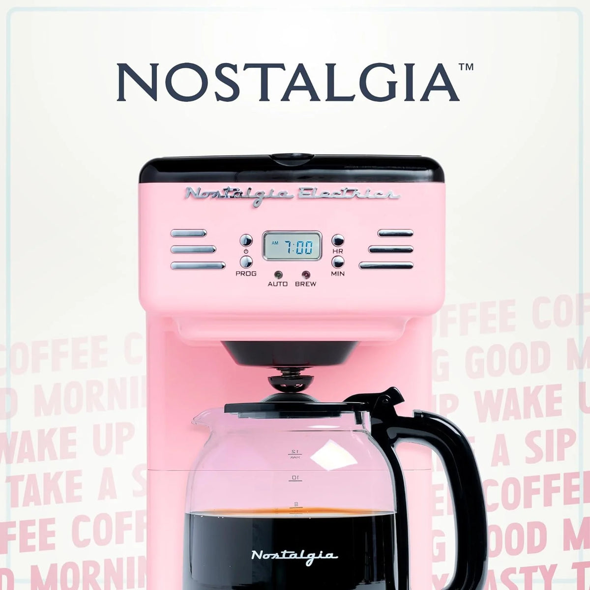 Red 12-Cup Programmable Retro Coffee Maker R29572