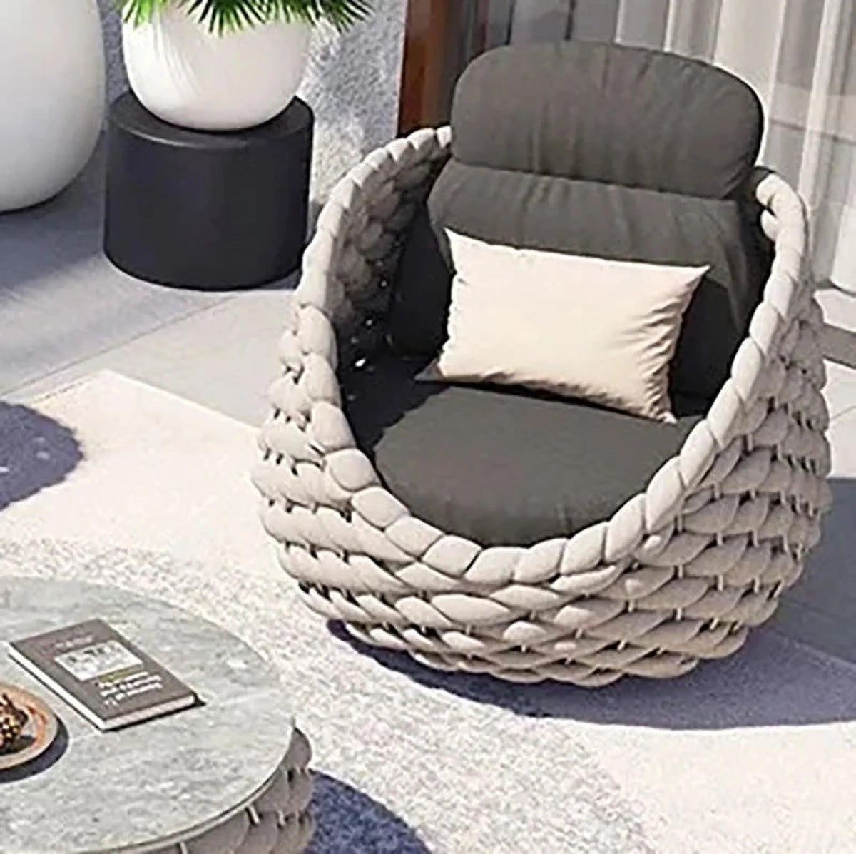 Rattan Chair with Backrest Q217016