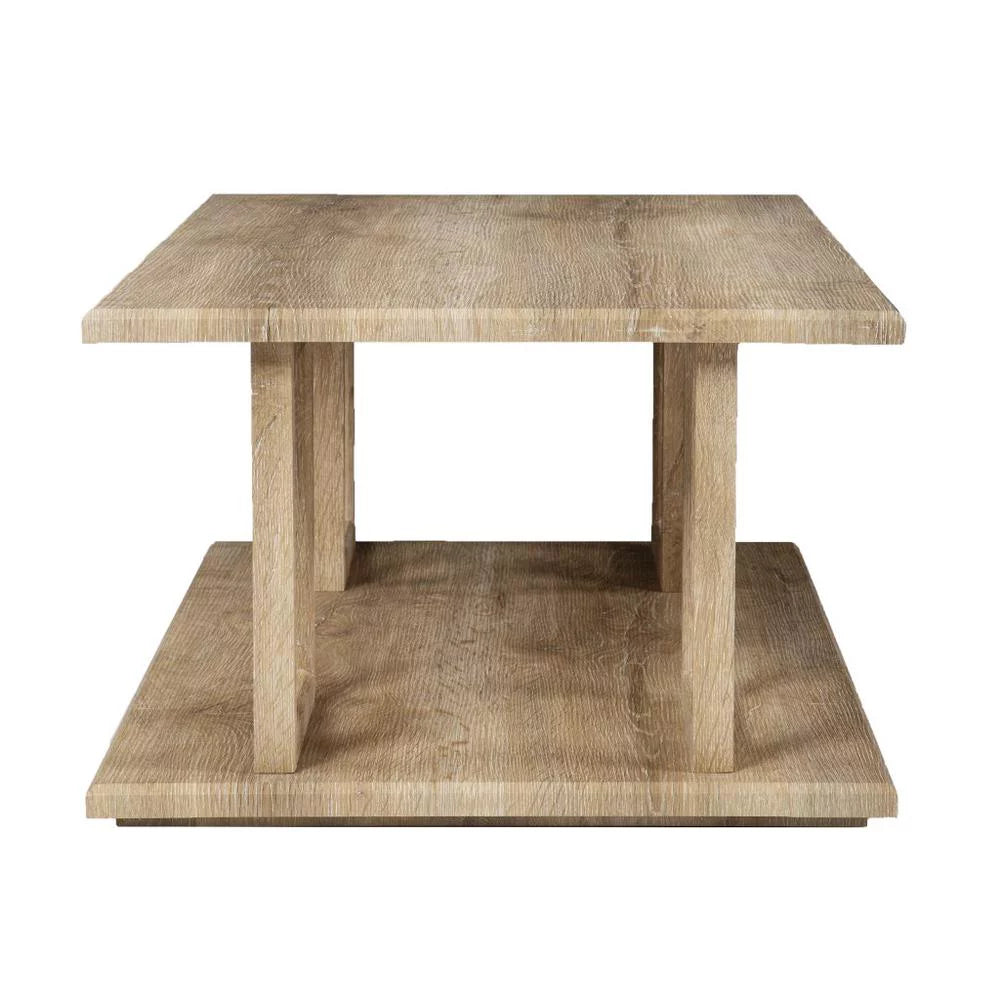 Wood Two Tier Rectangular Coffee Table C862