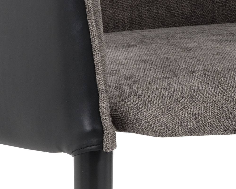 Sparrow Grey / Napa Black Dining Armchair H5289