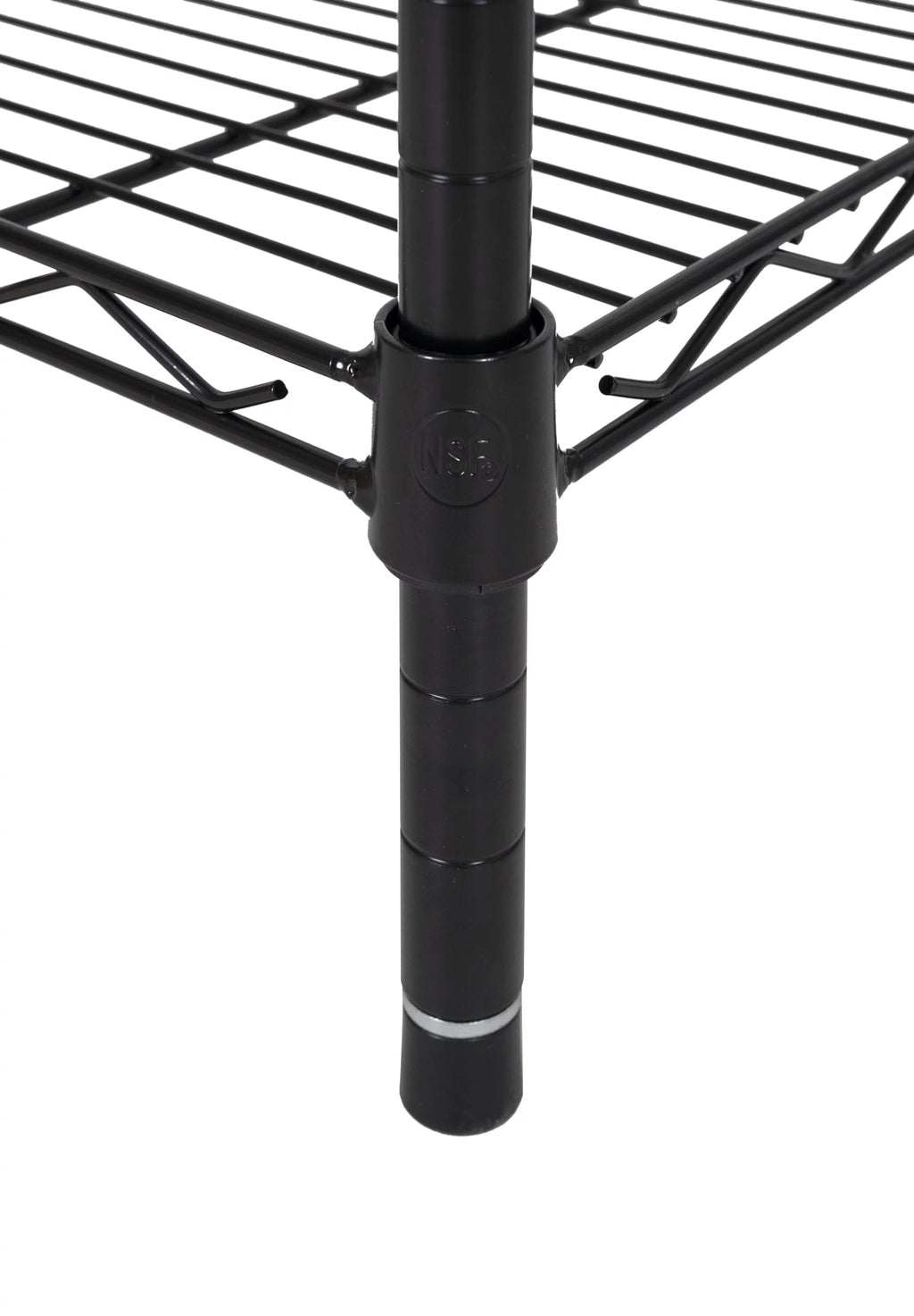Steel 3-Tier Storage Shelf Unit Black H634107